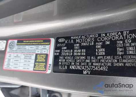 2018 Kia Soul from USA, damaged, VIN KNDJN2A25J7545492